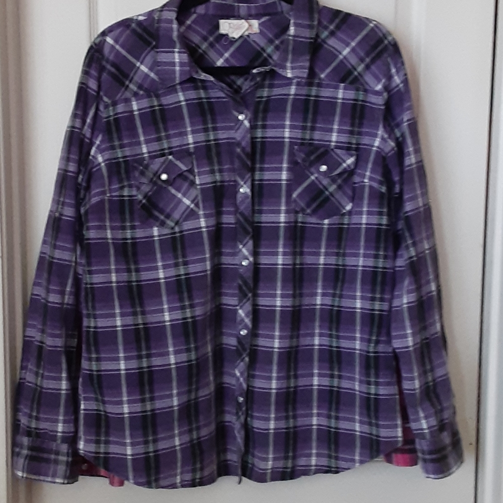 2cbutton up pattern tops - Picture 2 of 4